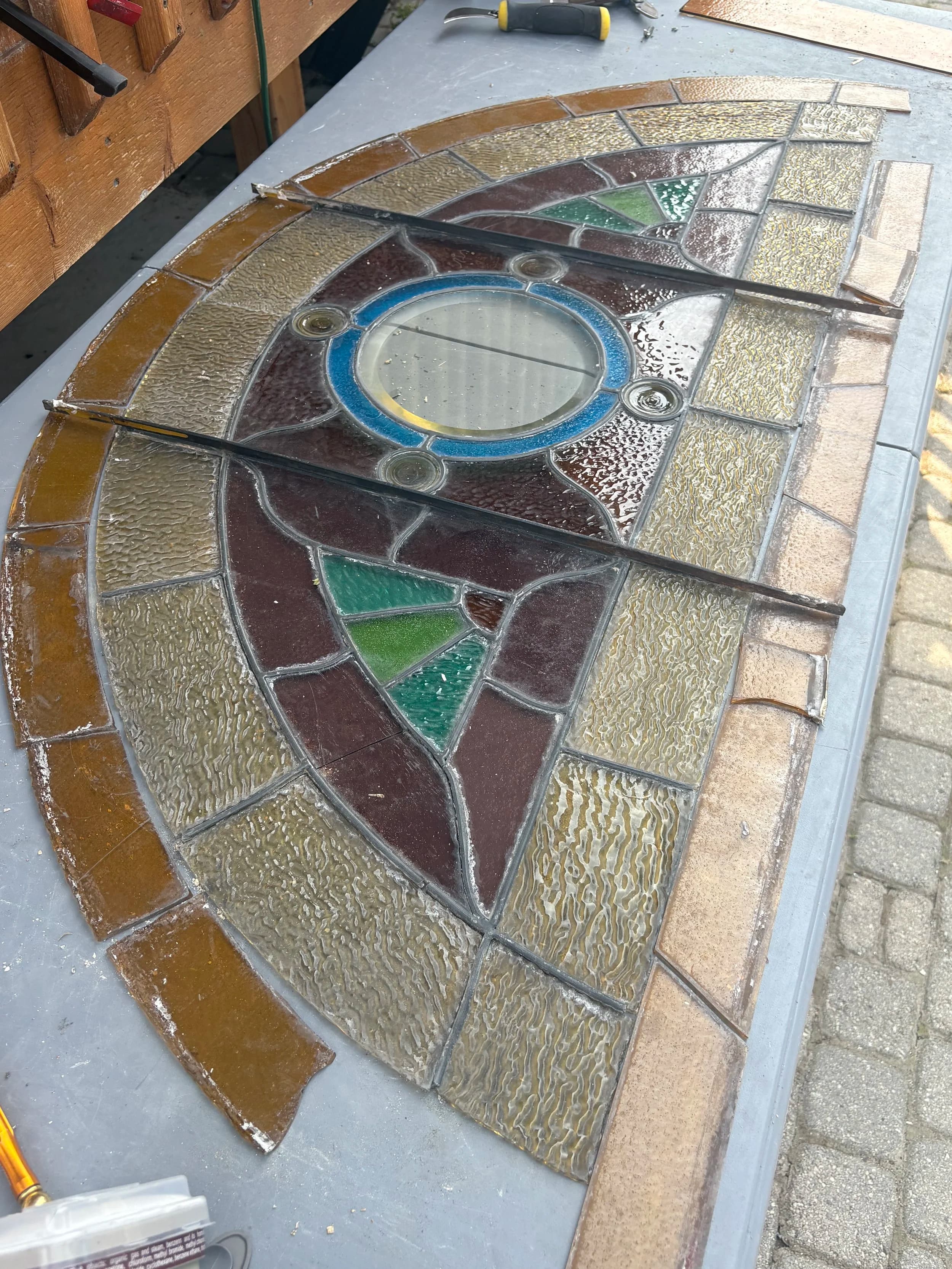 Professional stained glass restoration and lead repair in Toronto